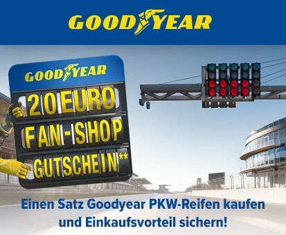 Goodyear Herstellerktion - 20 € Gutschein für den Goodyear Fan-Shop