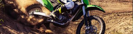 Motocross-Motorrad mit Motocrossreifen