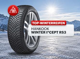 Lauffläche des Hankook Winter i*cept RS3 mit Profilrillen und Winterlamellen