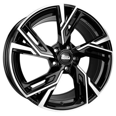 MAM WHEELS MAM RS5 black front polished 8.5Jx19 5x112 ET45