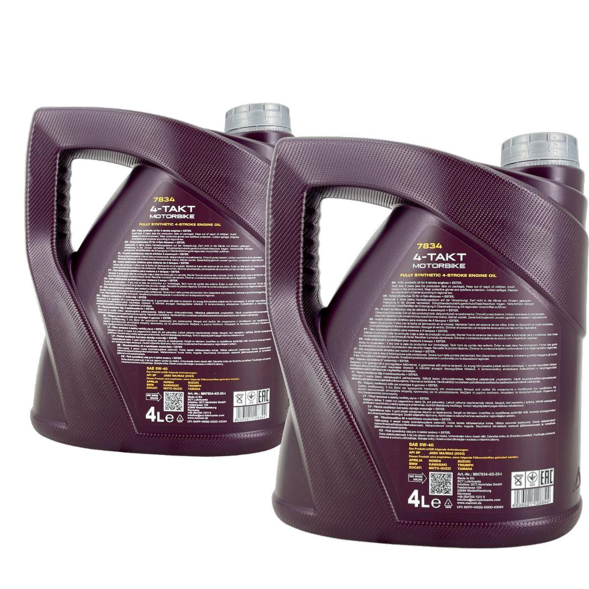 Mannol 4-Takt Motorbike 5W-40 2x4 Liter