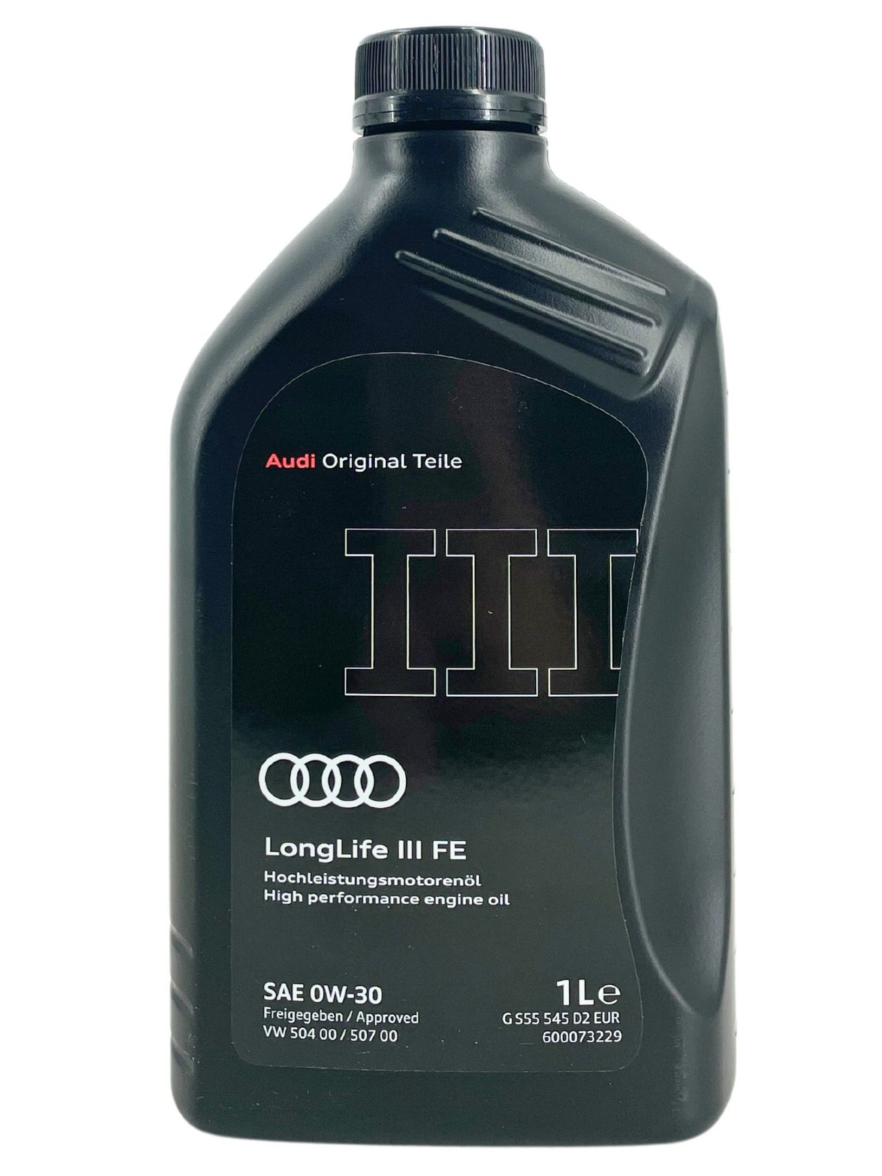 Original Audi 0W-30 504.00 / 507.00 Longlife III 3 FE 1 Liter