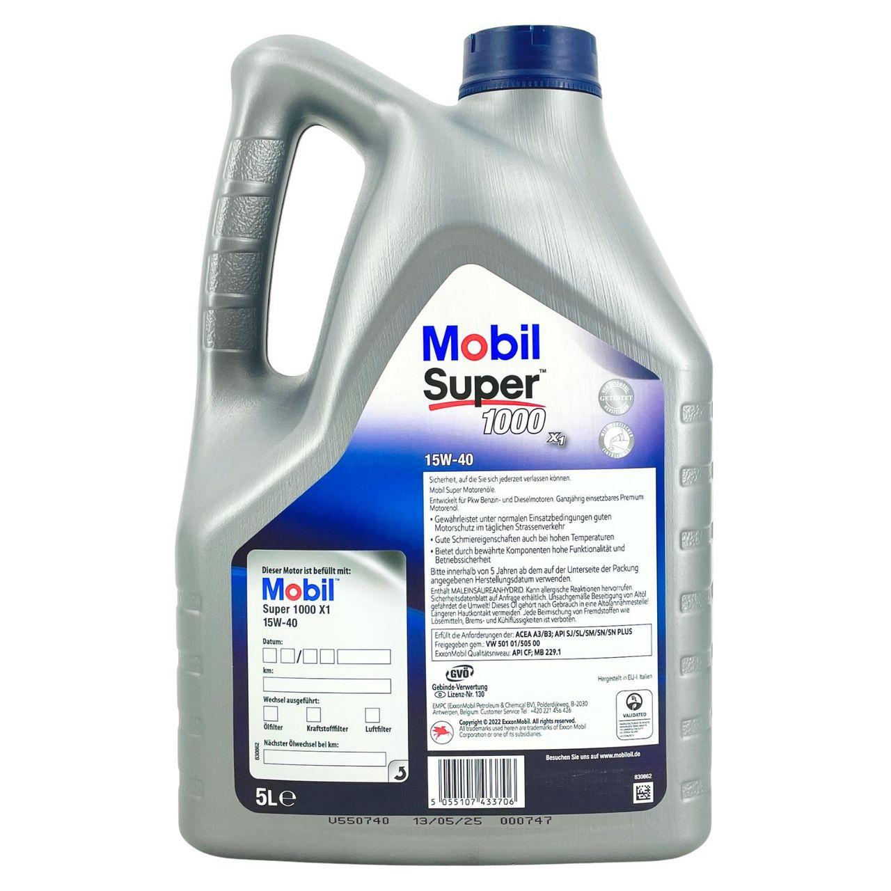 Mobil Super 1000 X1 15W-40 5 Liter