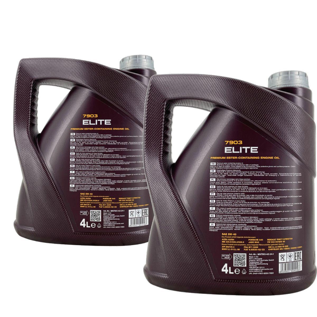 Mannol Elite 5W-40 2x4 Liter