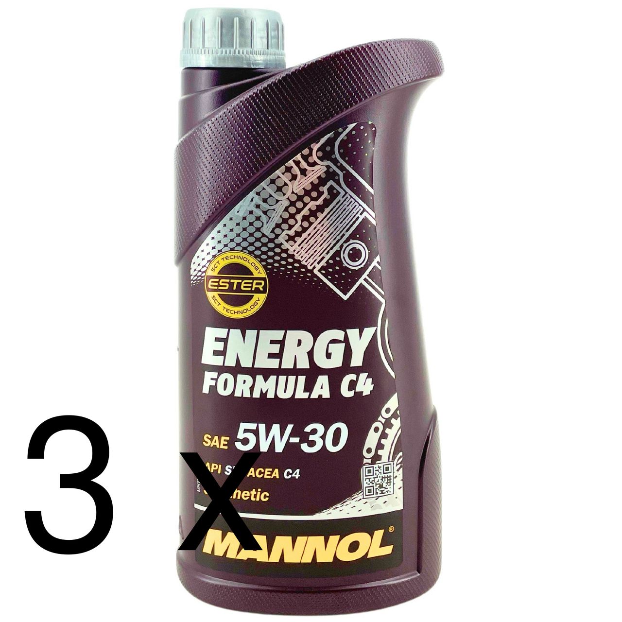Mannol Energy Formula C4 5W-30 3x1 Liter