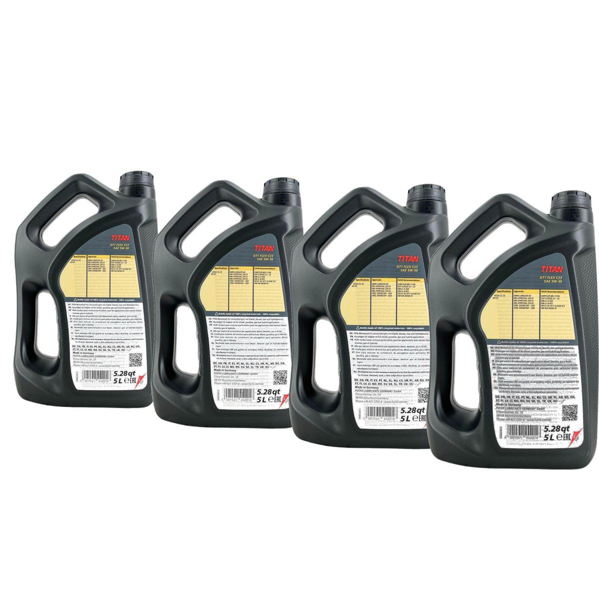 Fuchs Titan GT1 Flex C23 5W-30  4x5 Liter