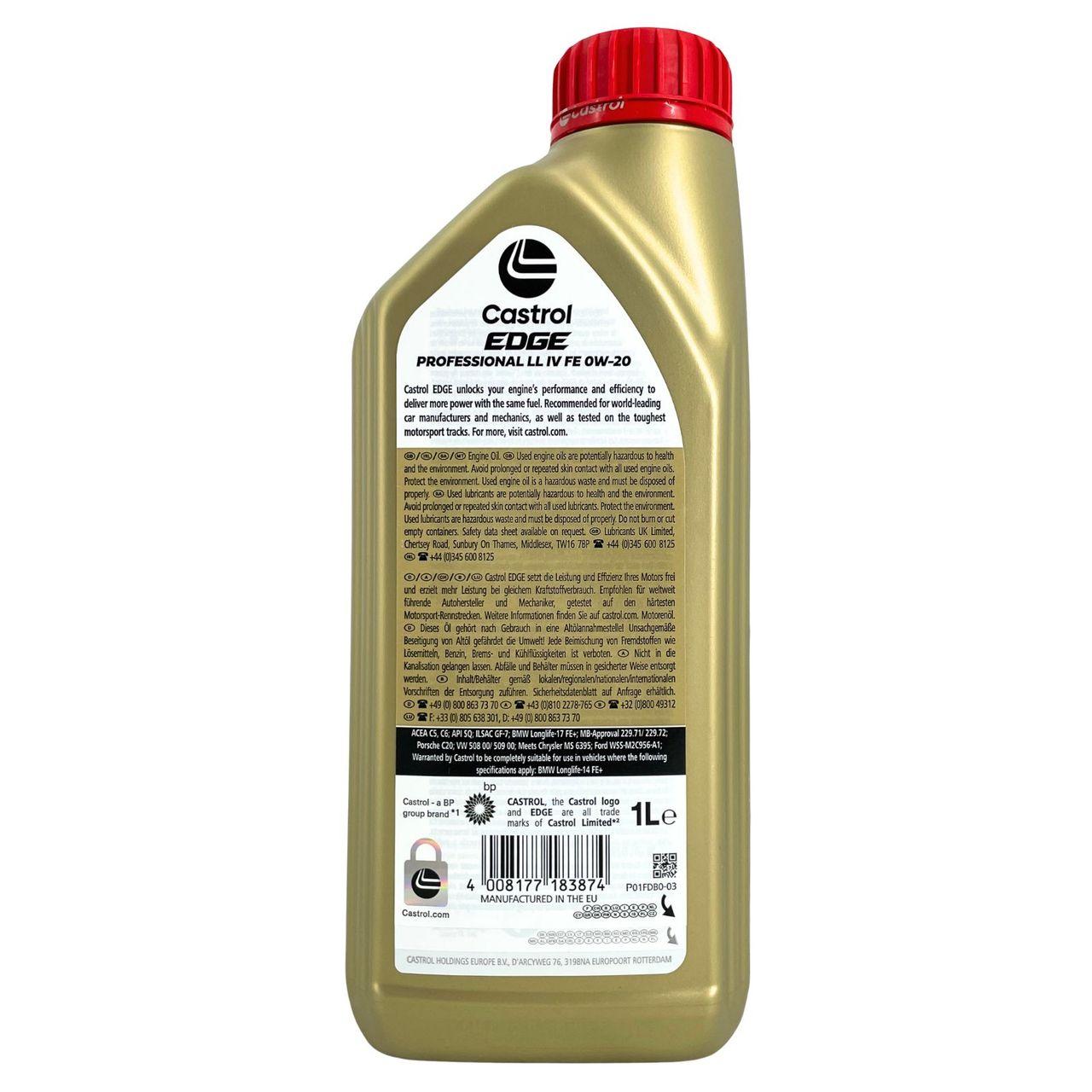 Castrol Edge Professional LL IV FE 0W-20 1 Liter