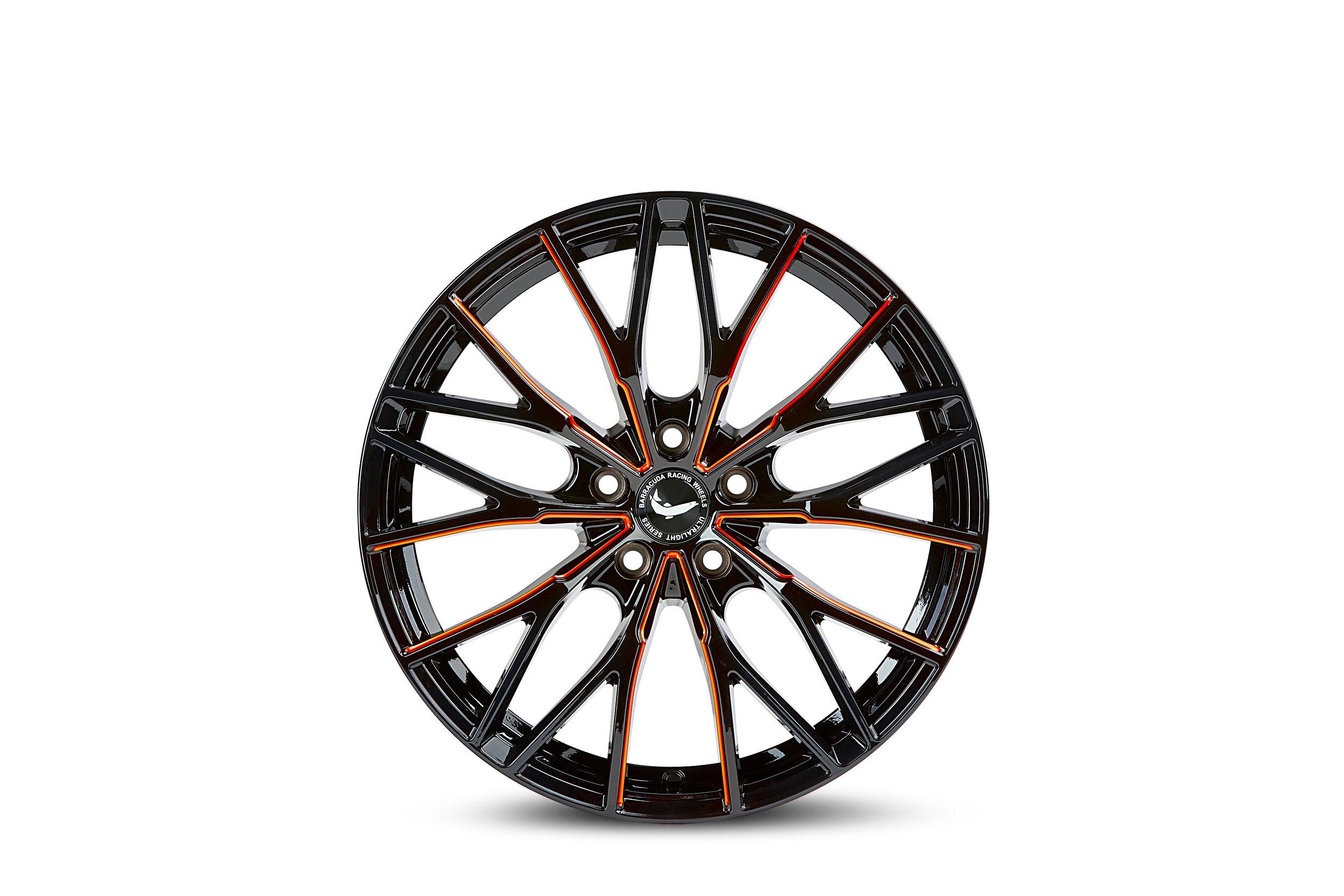 BARRACUDA PROJECT 3.0 black gloss flashorange 10.0Jx20 5x112 ET18