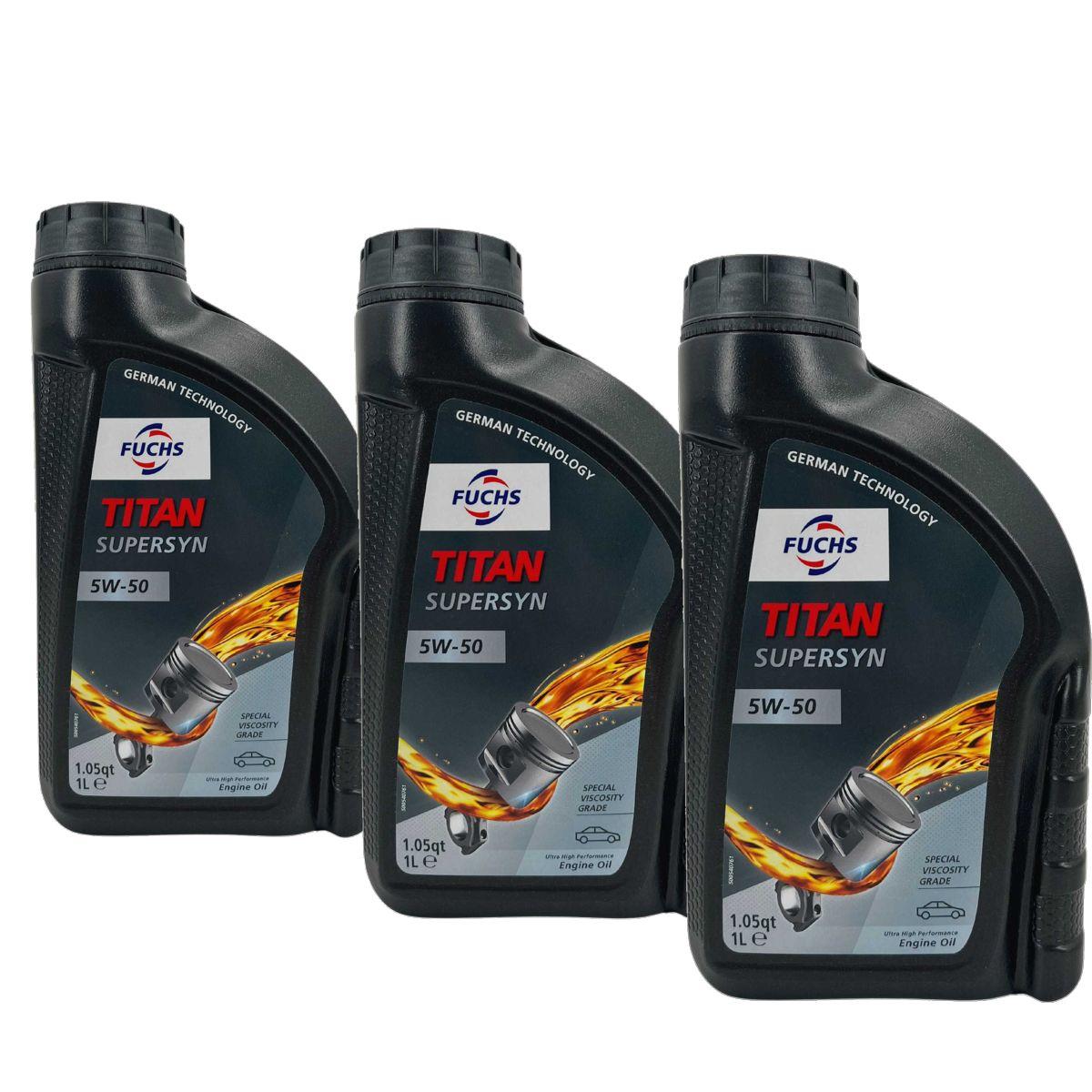 Fuchs Titan Supersyn 5W-50 3x1 Liter