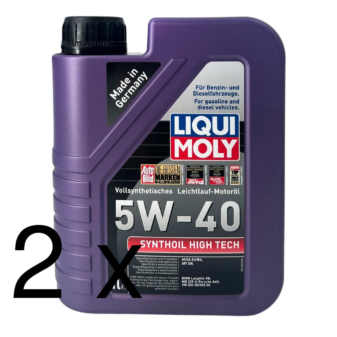 Liqui Moly Synthoil High Tech 5W-40 2x1 Liter
