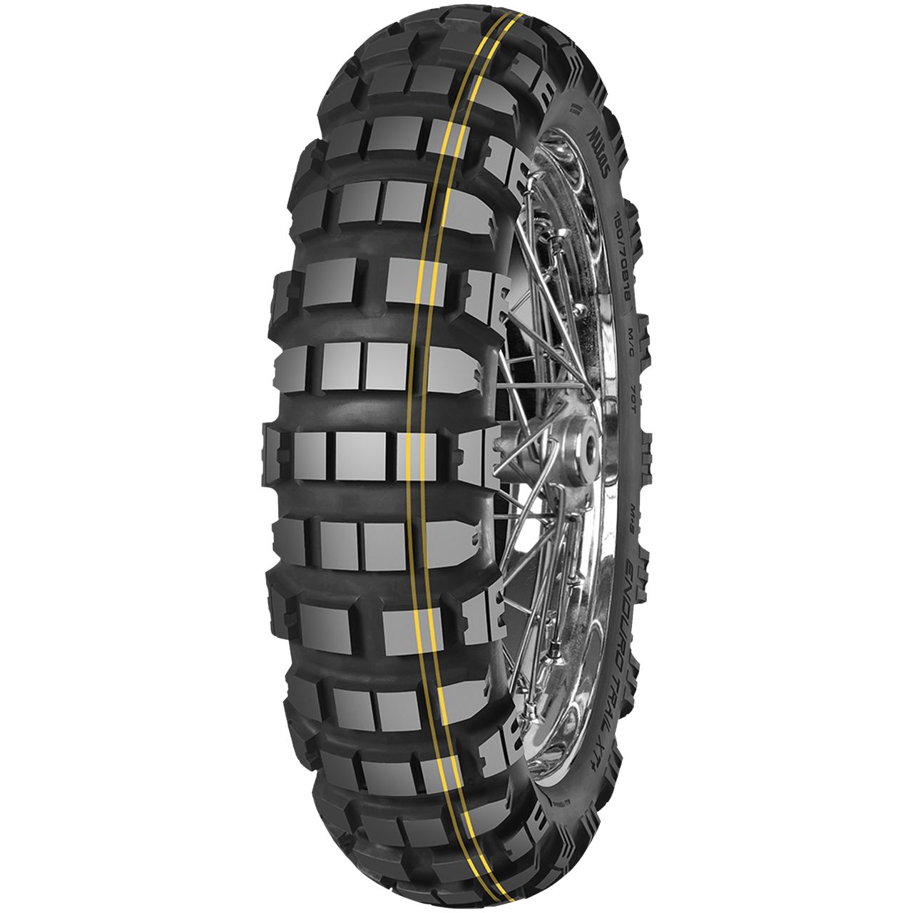 MITAS ENDURO TRAIL-XT+ DAKAR 130/80 B18 TL/TT 72R YELLOW STRIPE M+S