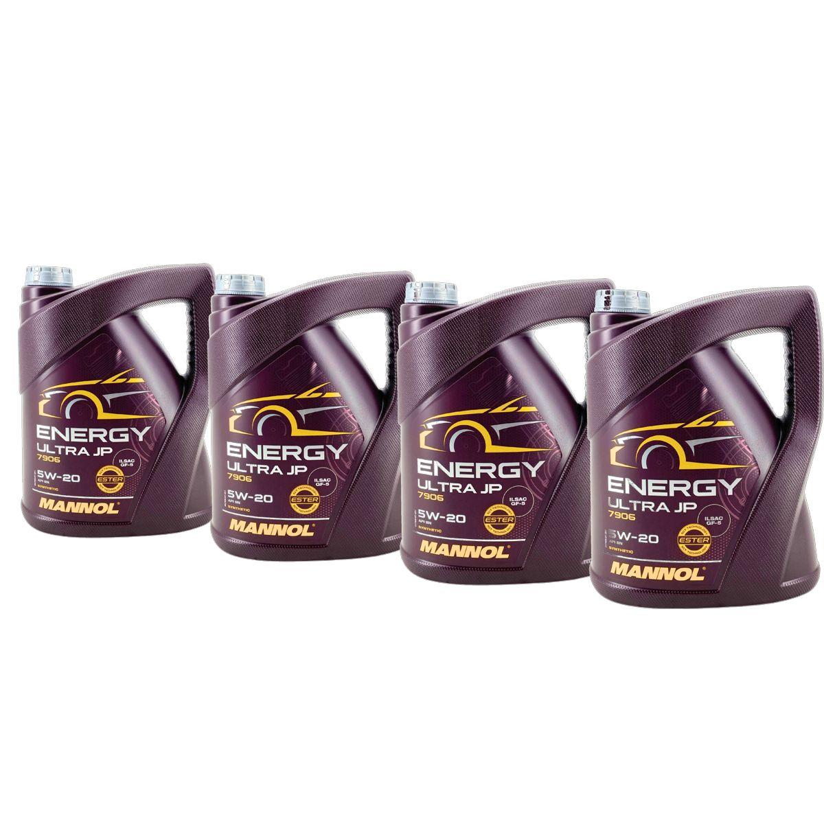 Mannol Energy Ultra JP 5W-20 4x4 Liter