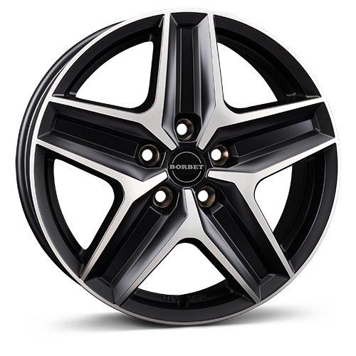 BORBET DESIGN CWZ black polished matt 7.5Jx18 5x118 ET53