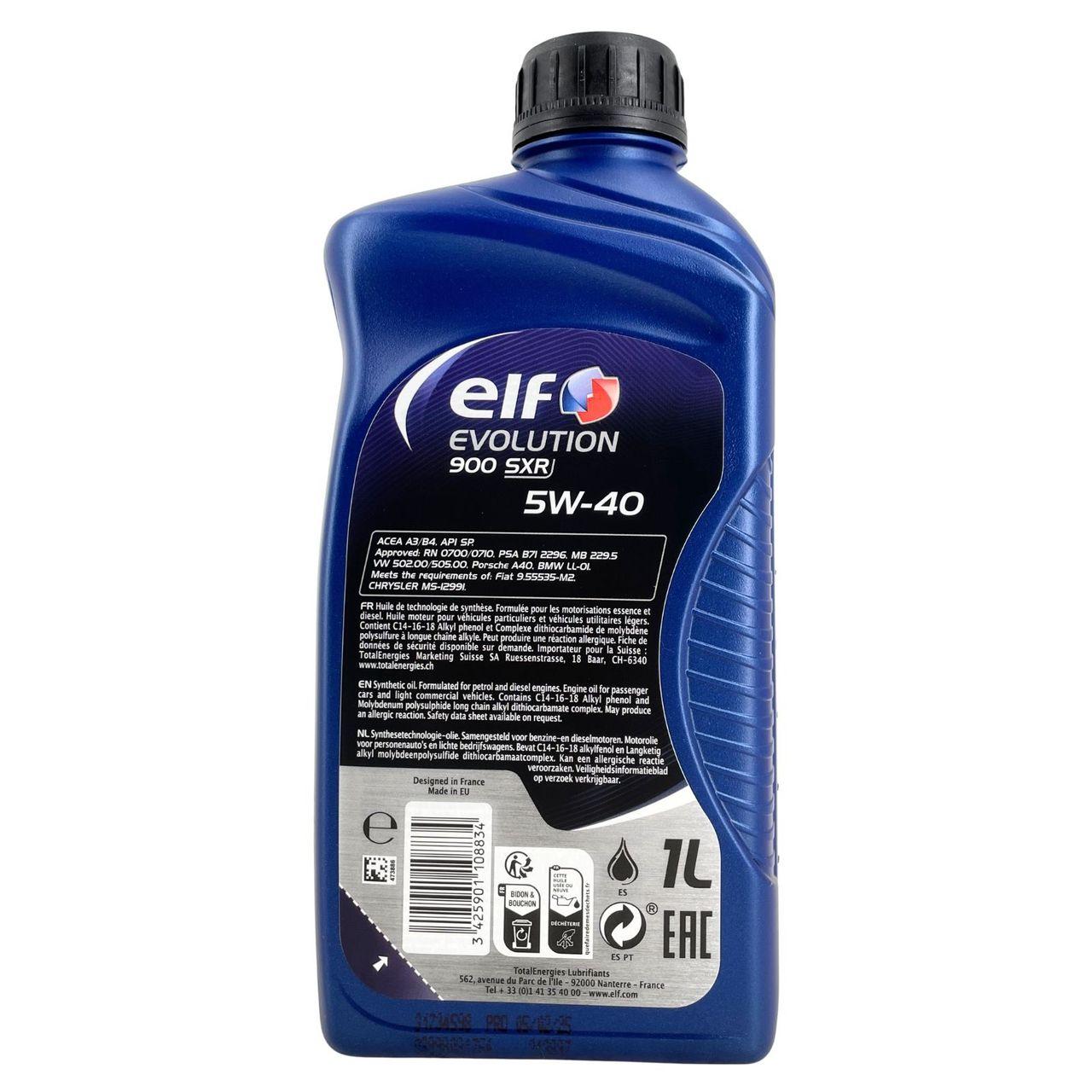 Elf Evolution 900 SXR 5W-40 1 Liter