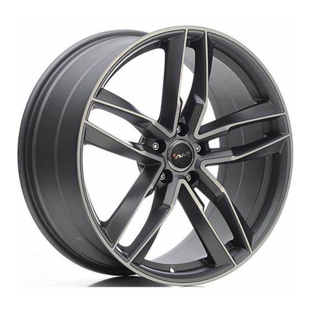 AVUS RACING AF16 matt anthracite polished 10.0Jx21 5x112 ET19