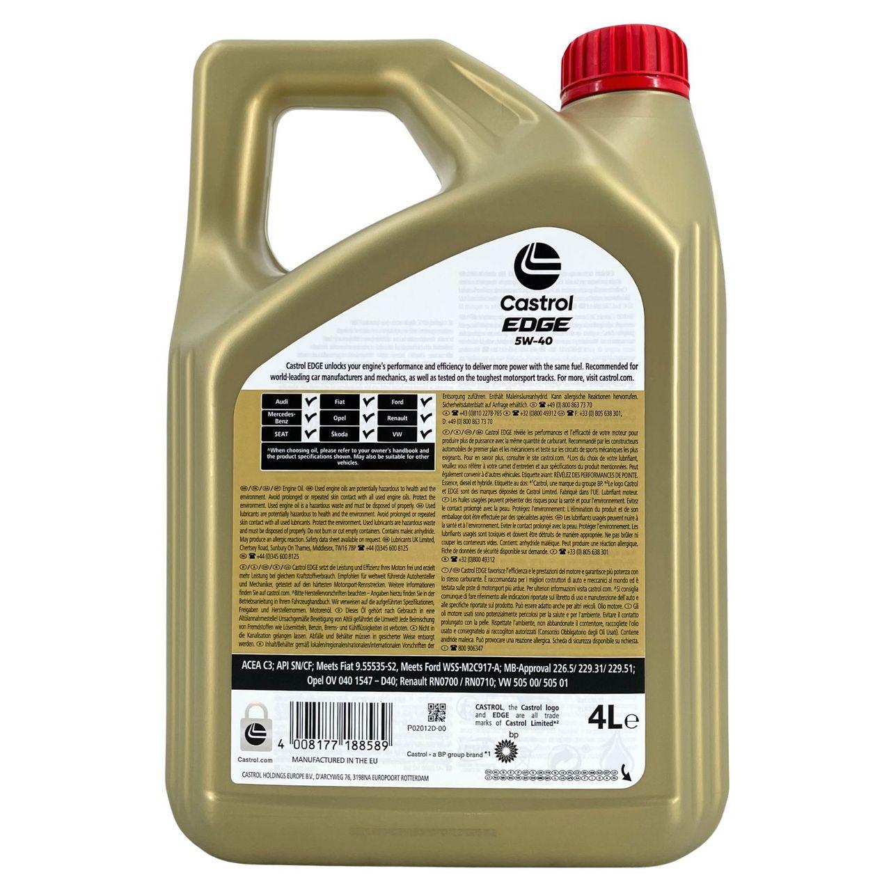 Castrol Edge 5W-40 4 Liter
