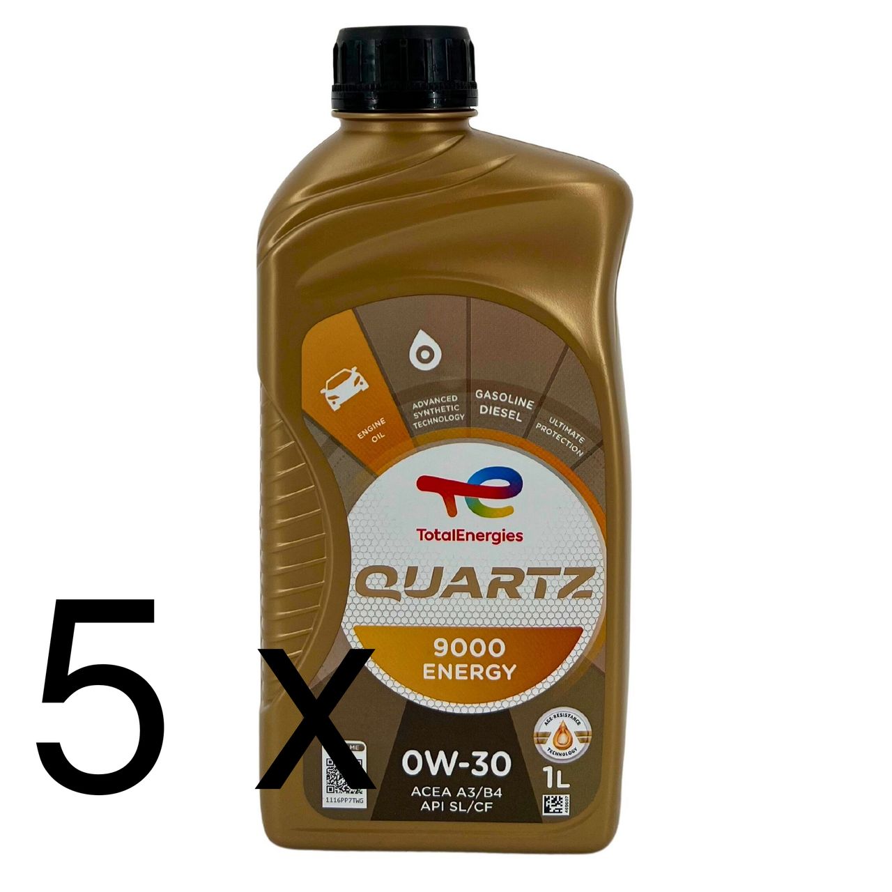 Total Quartz 9000 Energy 0W-30 5x1 Liter