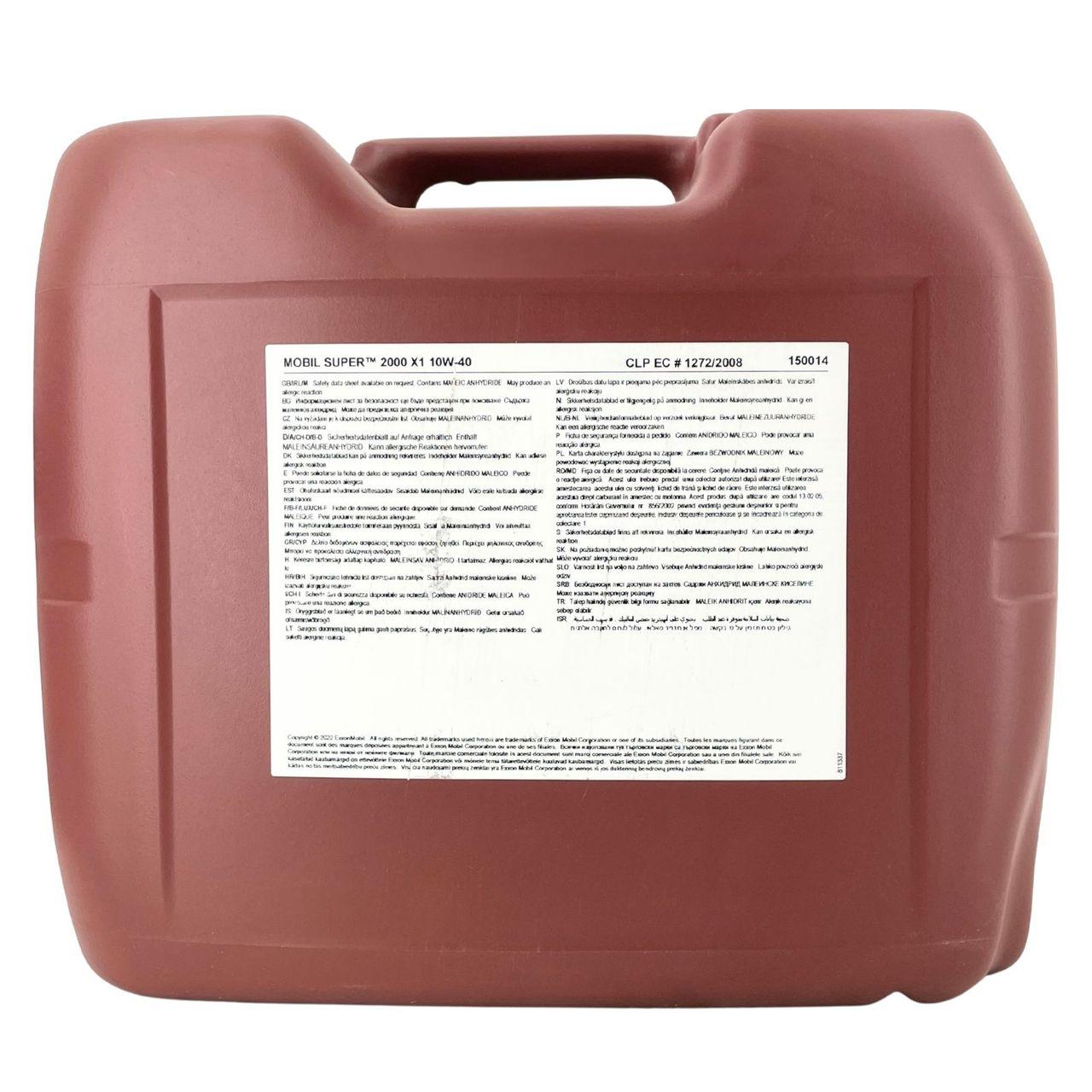Mobil Super 2000 X1 10W-40 20 Liter Kanister