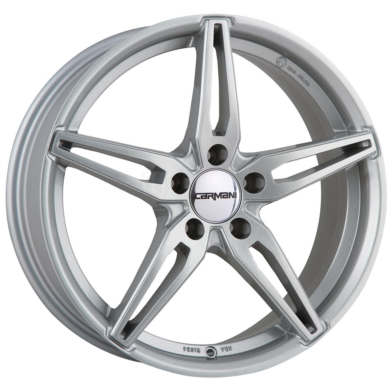 Carmani 15 oskar Kristall silber 6.5x16 5x108 ET50