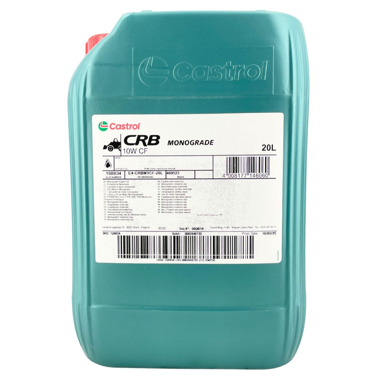 Castrol CRB Monograde 10W CF 20 Liter