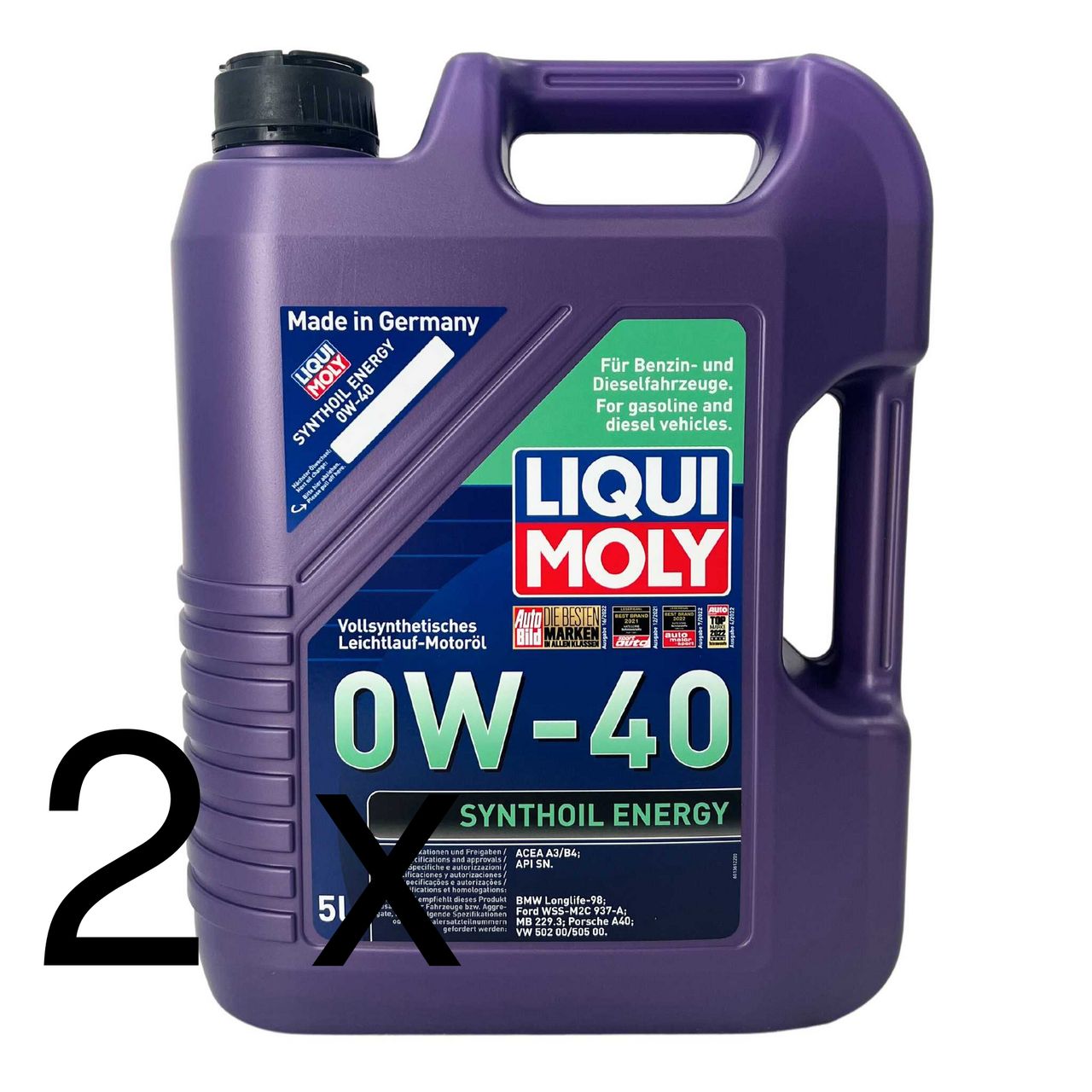 Liqui Moly Synthoil Energy 0W-40 2x5 Liter