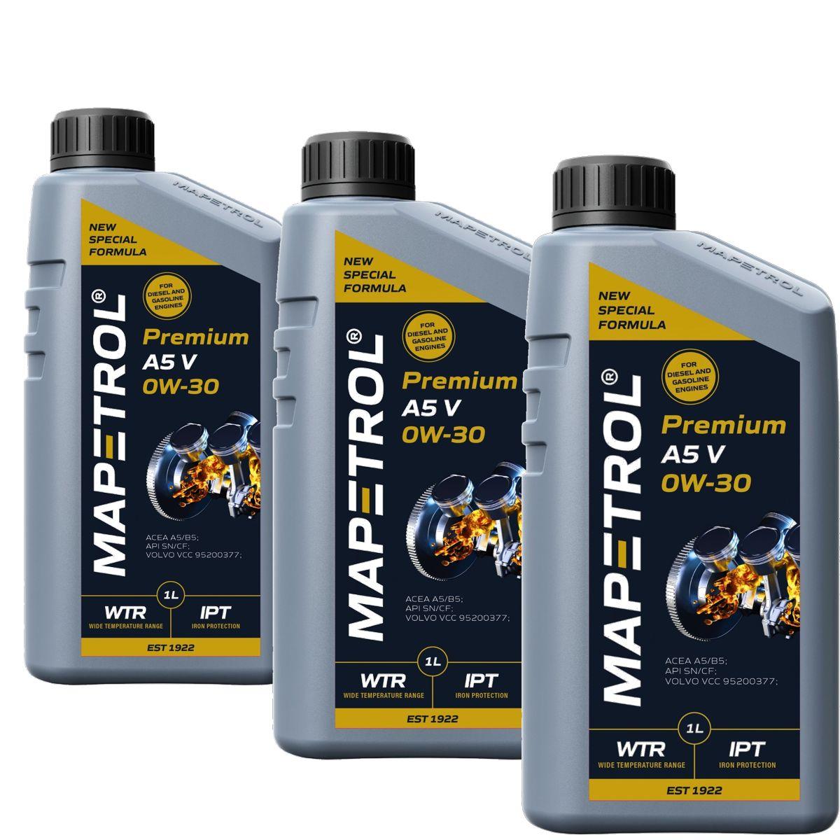 Mapetrol Premium A5 V 0W-30 3x1 Liter