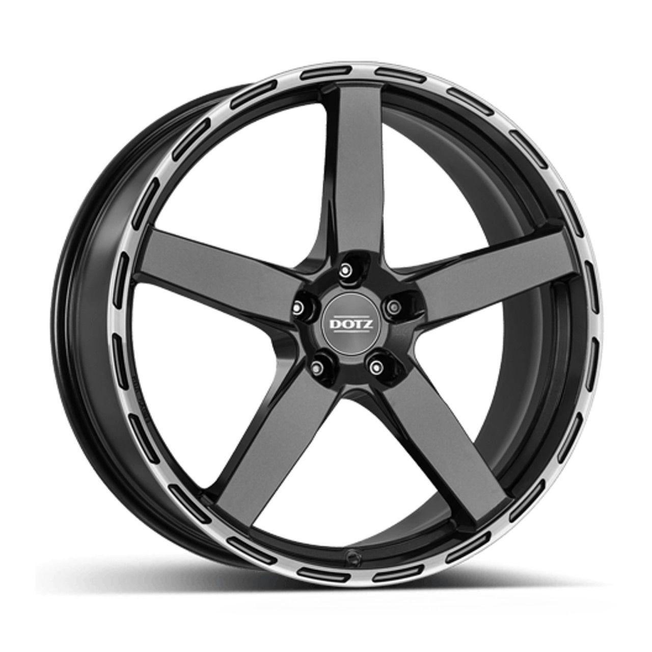 DOTZ MARINABAY DARK gunmetal polished lip 9.5Jx19 5x112 ET35