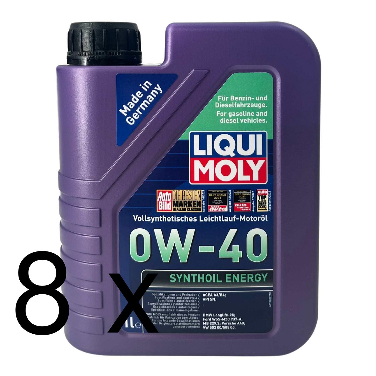 Liqui Moly Synthoil Energy 0W-40 8x1 Liter