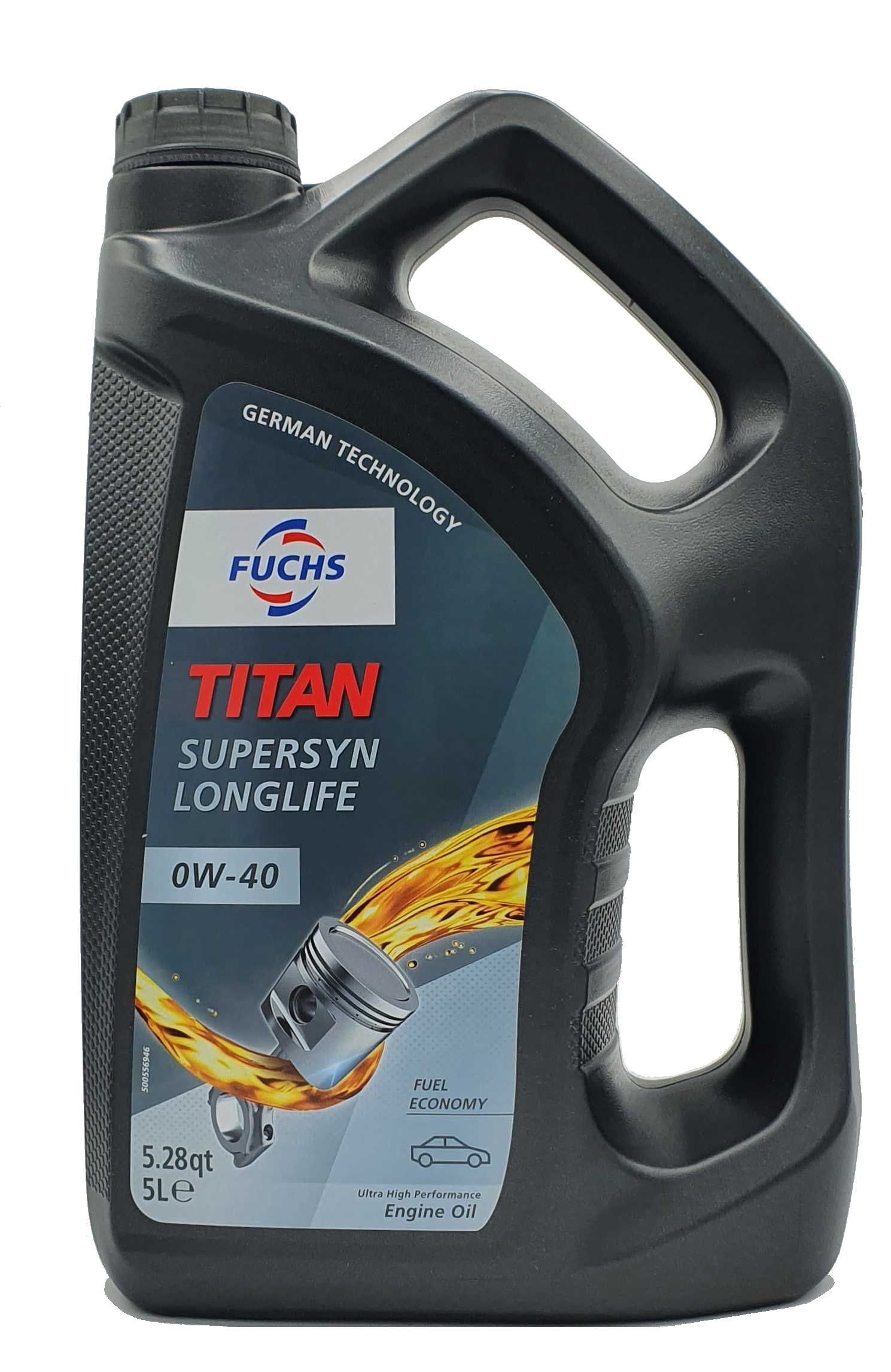 Fuchs Titan Supersyn Longlife 0W-40 5 Liter