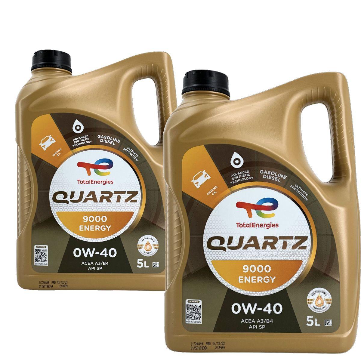 Total Quartz 9000 Energy 0W-40 2x5 Liter