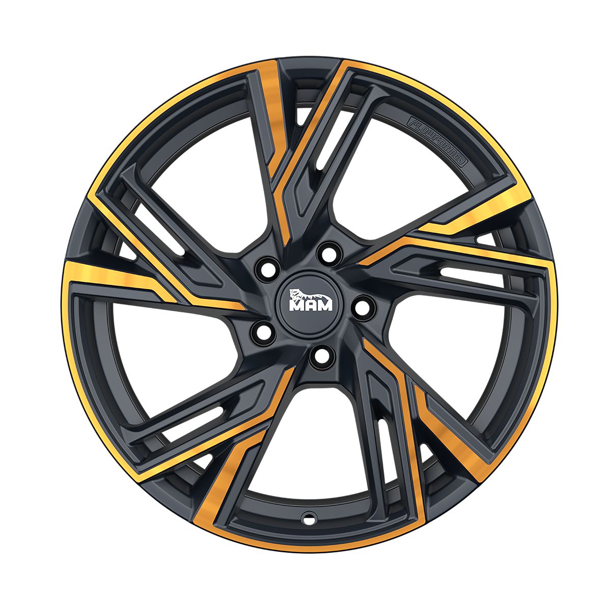MAM MAM RS5 matt black front copper 8.0Jx18 5x120 ET35