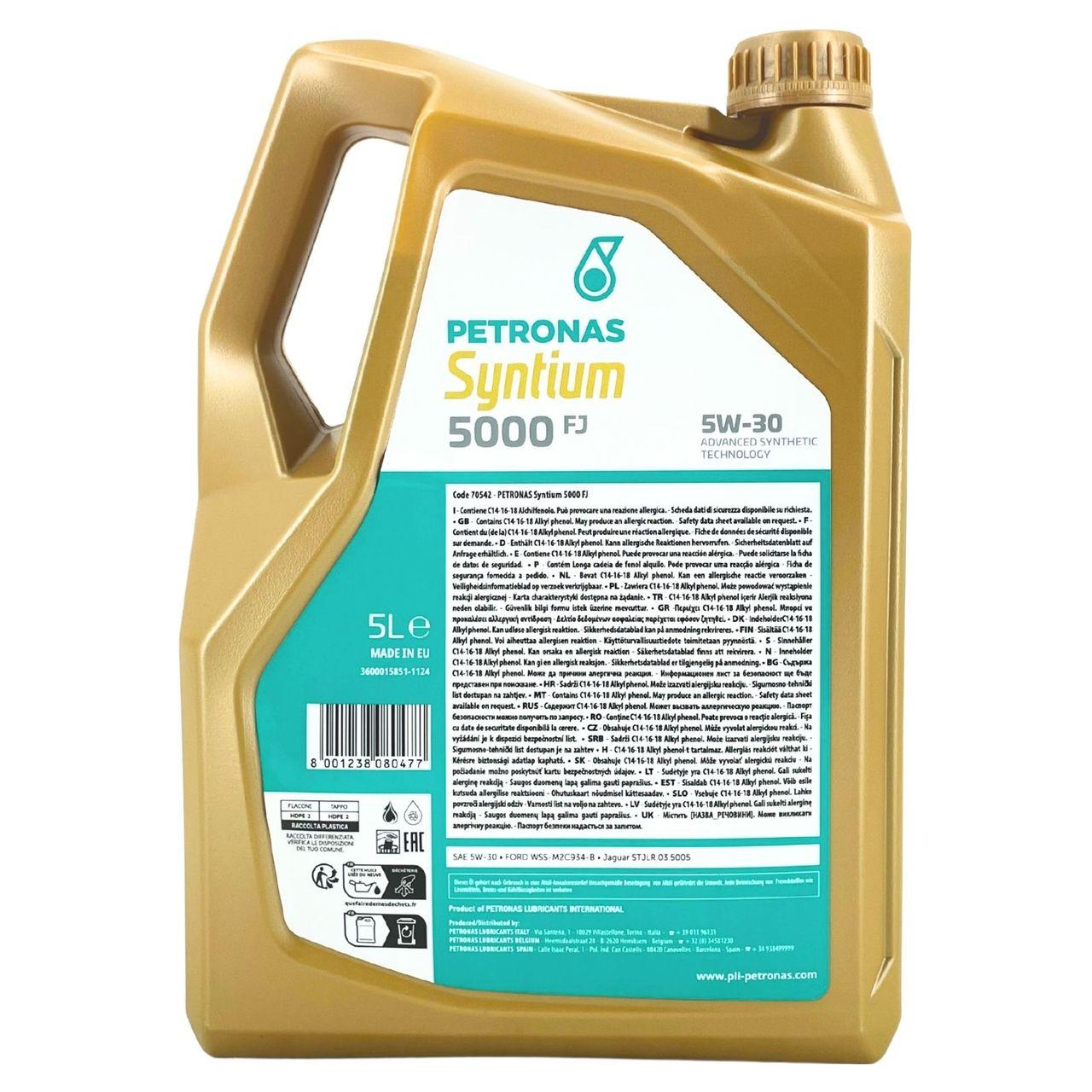 Petronas Syntium 5000 FJ 5W-30 SN 5 Liter