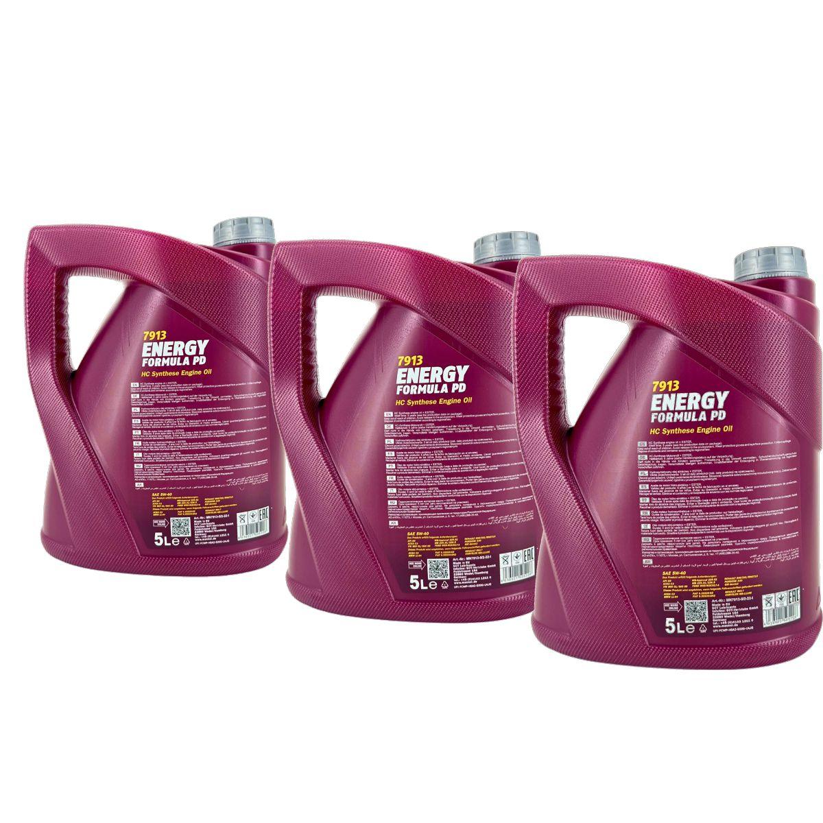 Mannol Energy Formula PD 5W-40 3x5 Liter