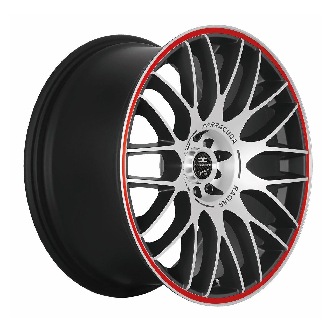 BARRACUDA KARIZZMA mattblack-polished color trim rot 7.5Jx17 4x98 ET38