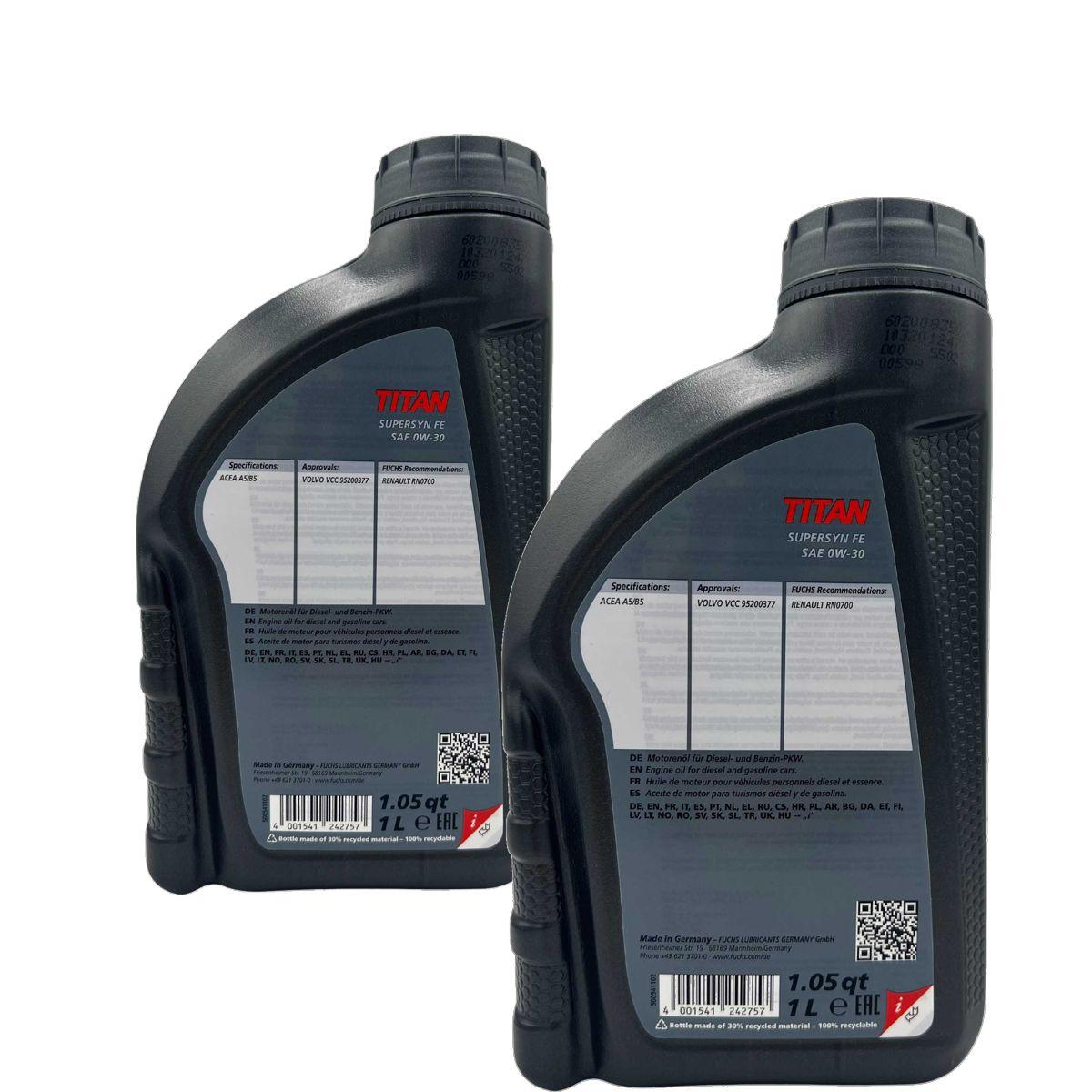 Fuchs Titan Supersyn FE 0W-30 2x1 Liter