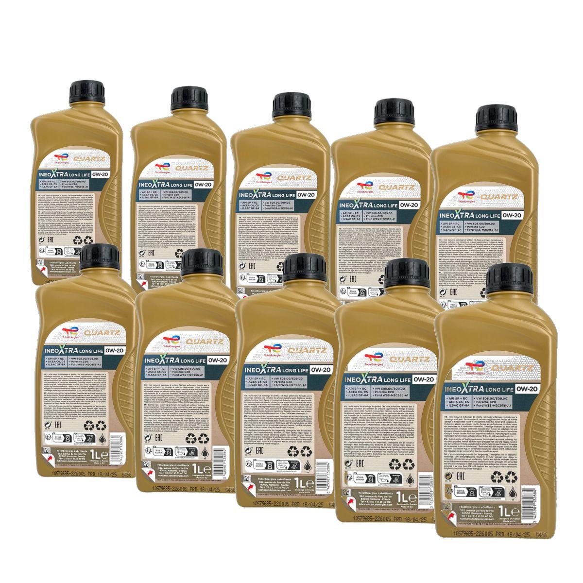 Total Quartz Ineo Xtra Longlife 0W-20 10x1 Liter