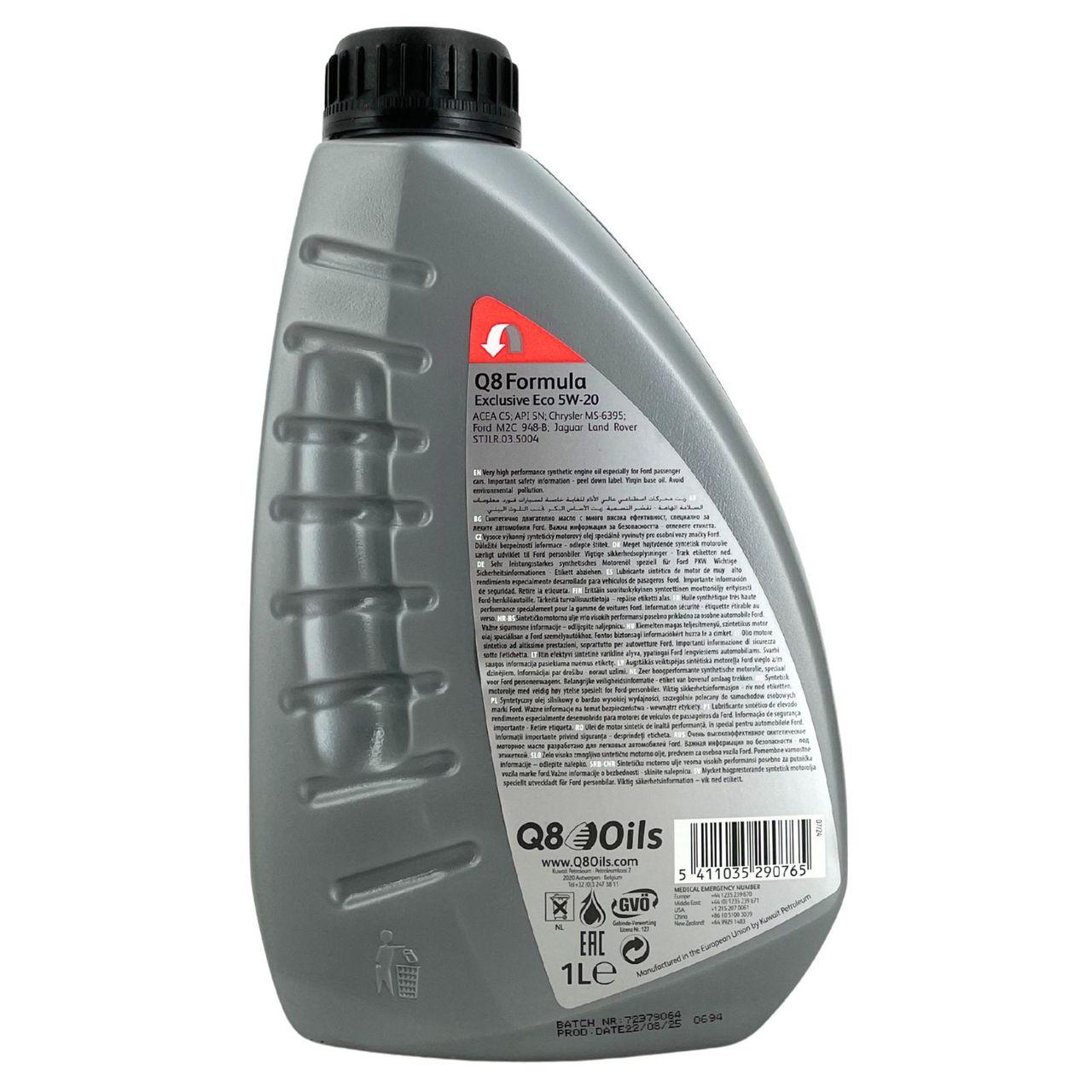 Q8 Formula Exclusive Eco 5W-20 1 Liter