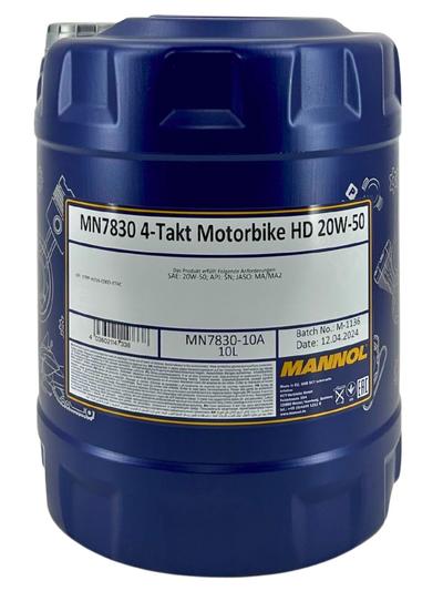 Mannol 4-Takt Motorbike HD 20W-50 10 Liter