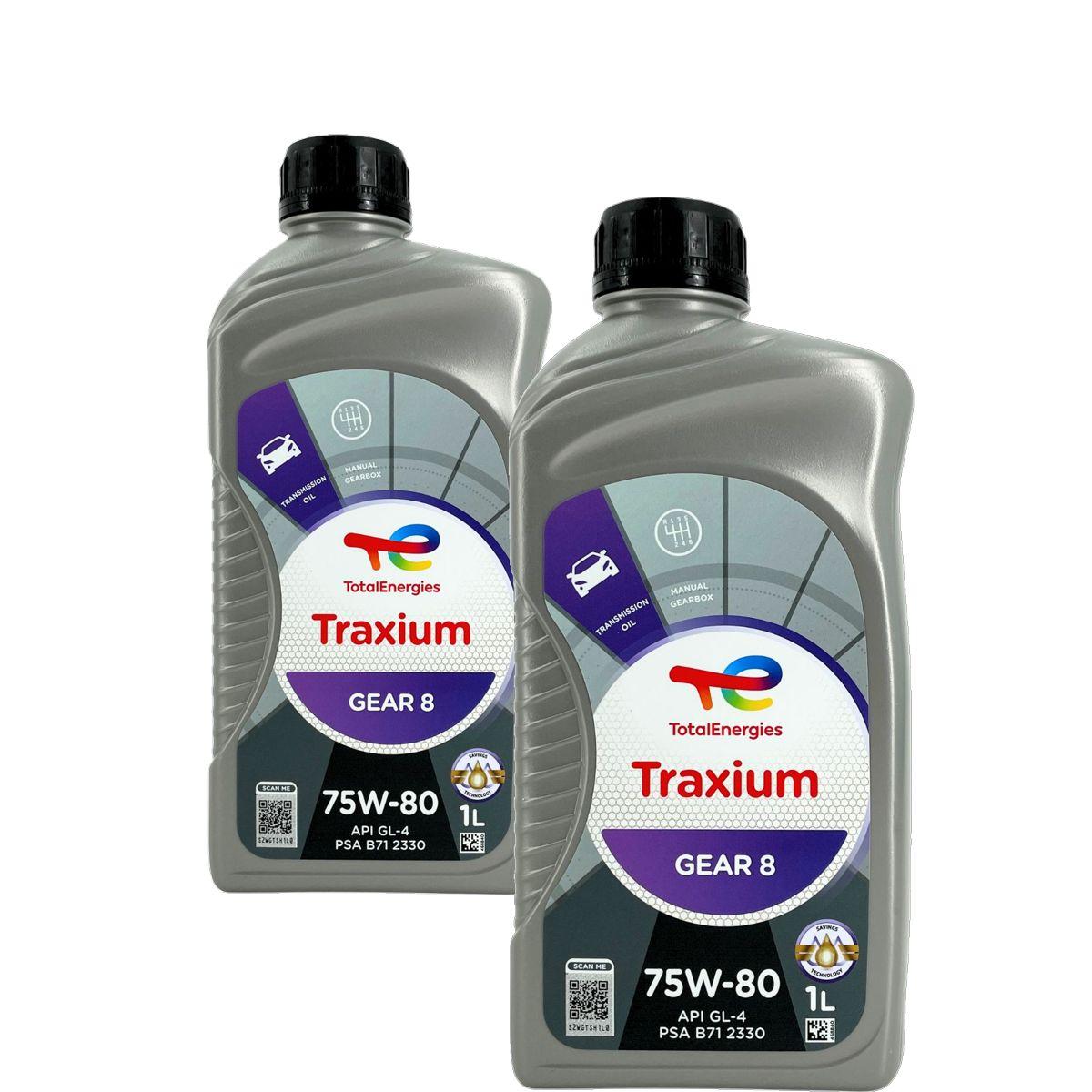 Total Traxium Gear 8 75W-80 2x1 Liter