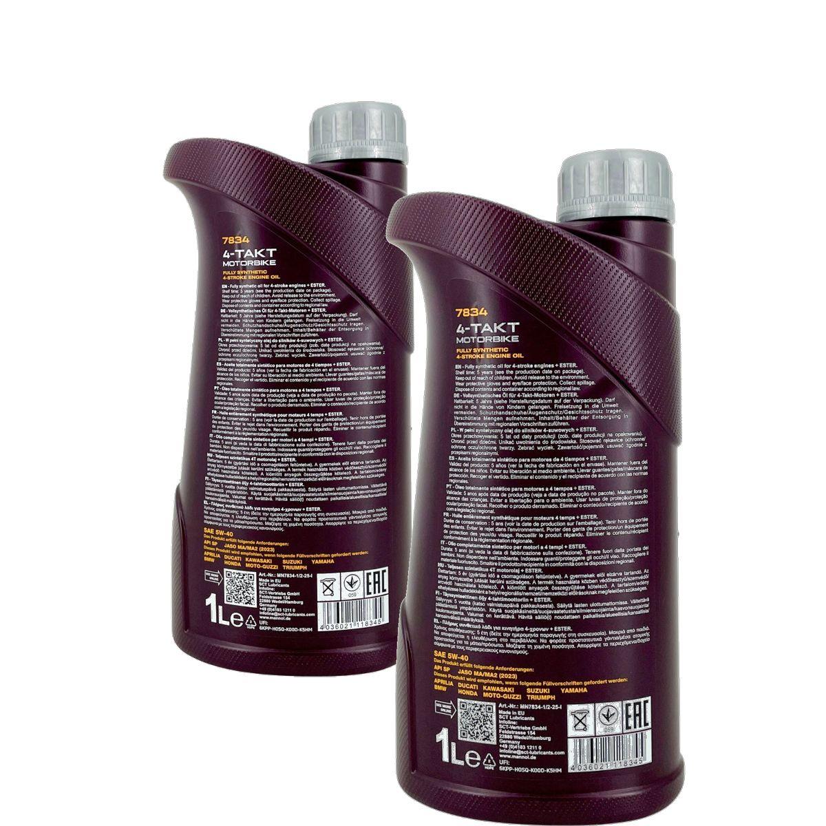 Mannol 4-Takt Motorbike 5W-40 2x1 Liter