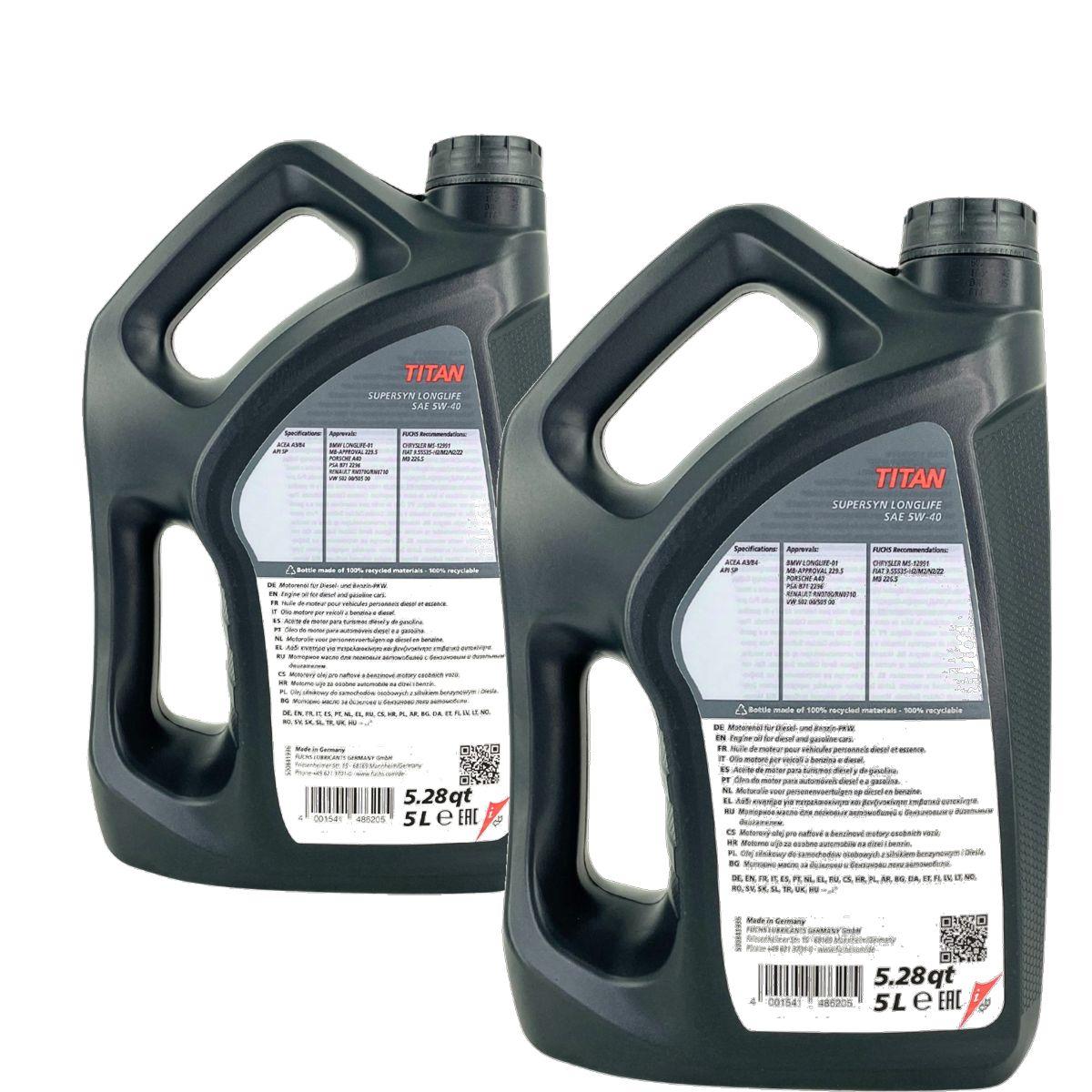 Fuchs Titan Supersyn Longlife 5W-40 2x5 Liter