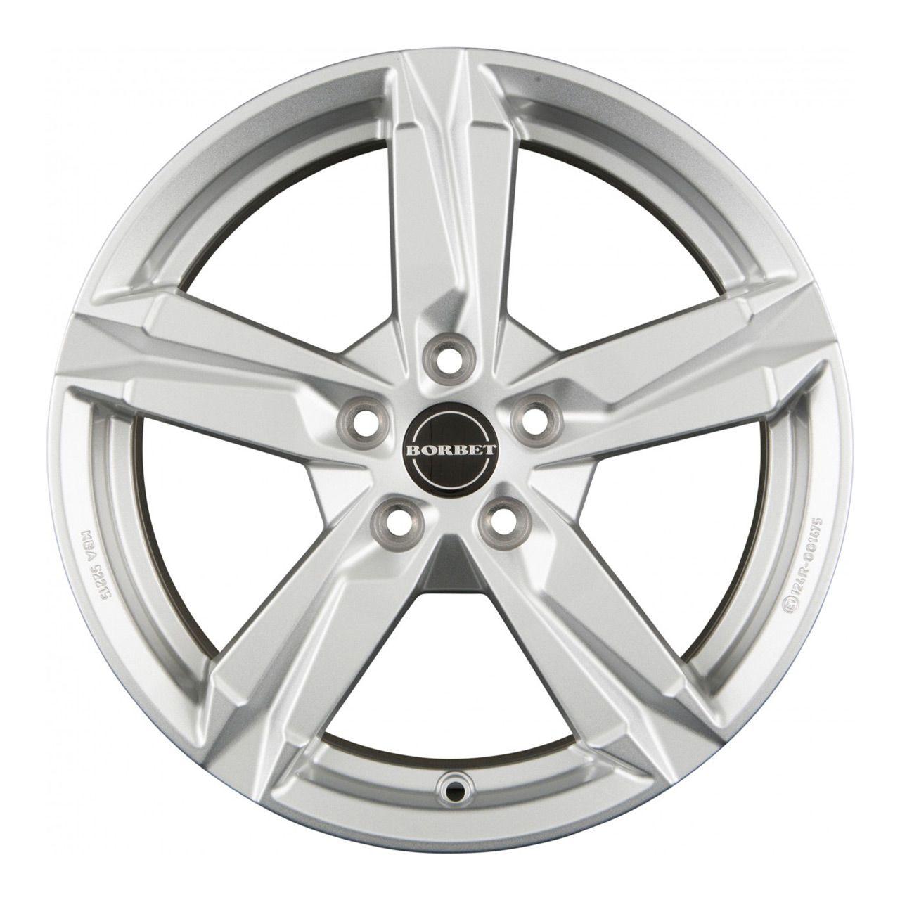 BORBET DESIGN T10 crystal silver 7.0Jx17 5x112 ET49