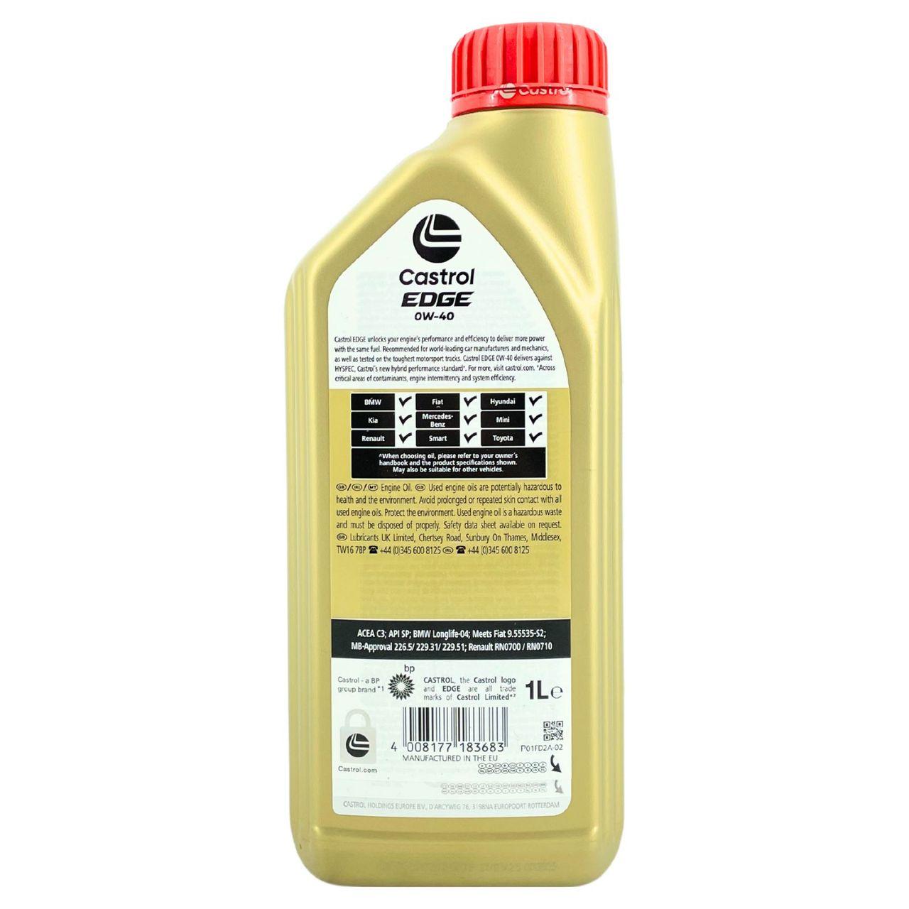 Castrol Edge 0W-40 1 Liter