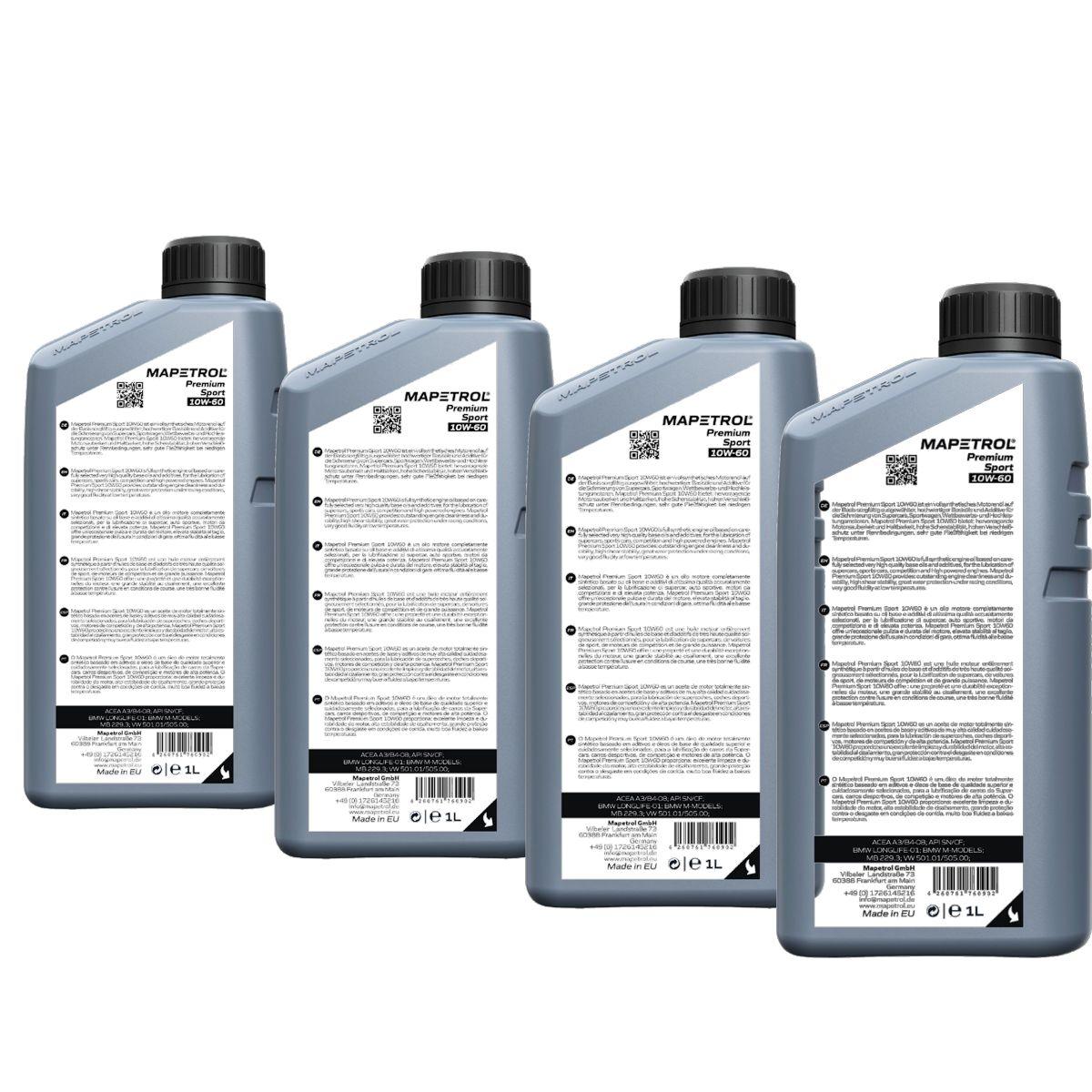 Mapetrol Premium Sport 10W-60 4x1 Liter