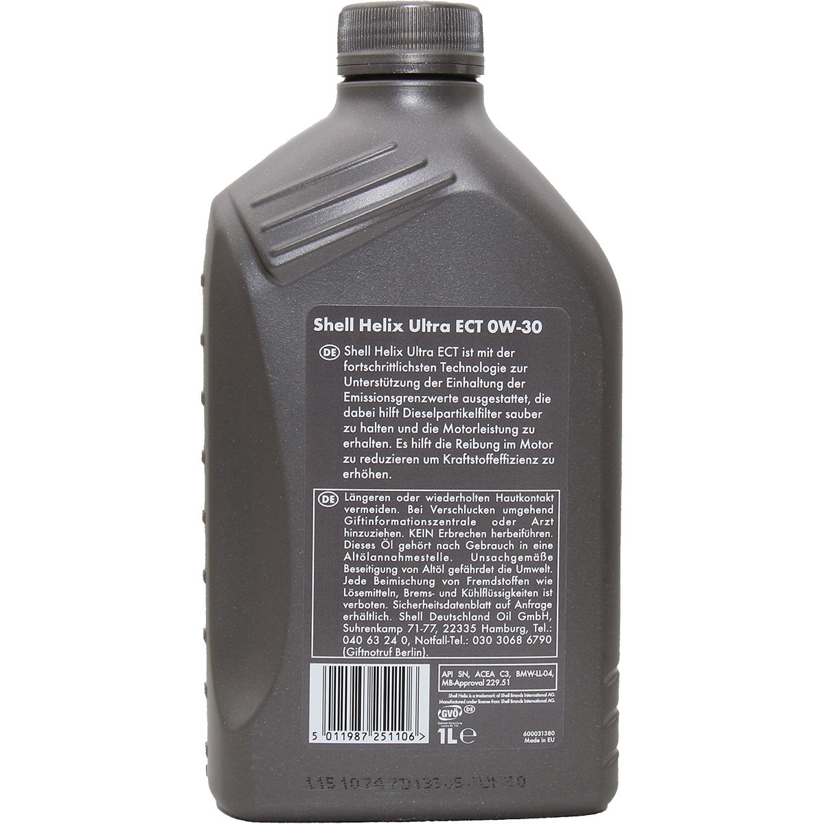 Shell Helix Ultra ECT C3 0W-30 1 Liter