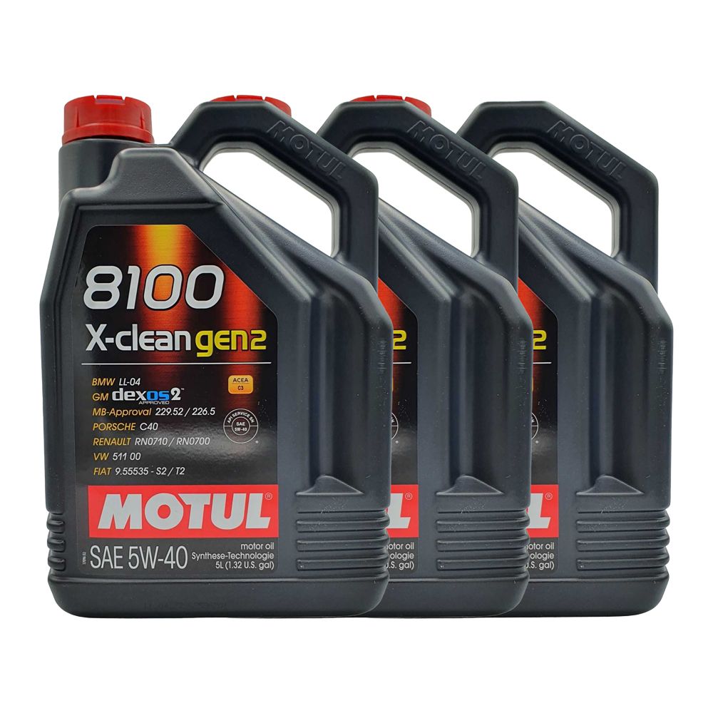 Motul 8100 X-clean GEN2 5W-40 3x5 Liter | G38071991