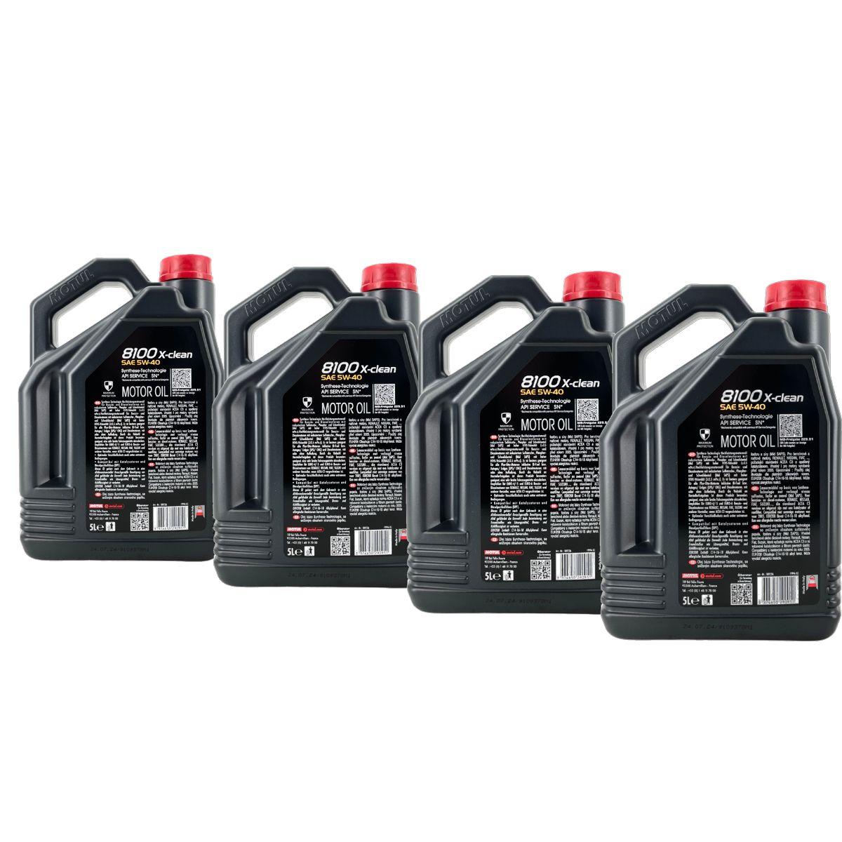 Motul 8100 X-clean 5W-40 4x5 Liter