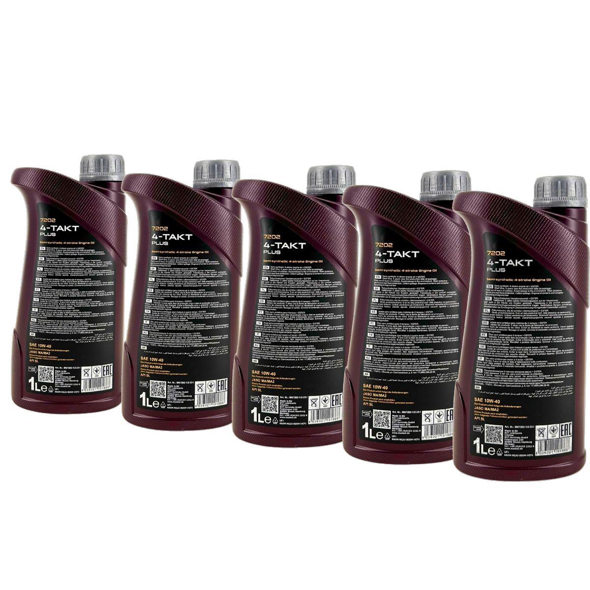 Mannol 4-Takt Plus 10W-40 5x1 Liter