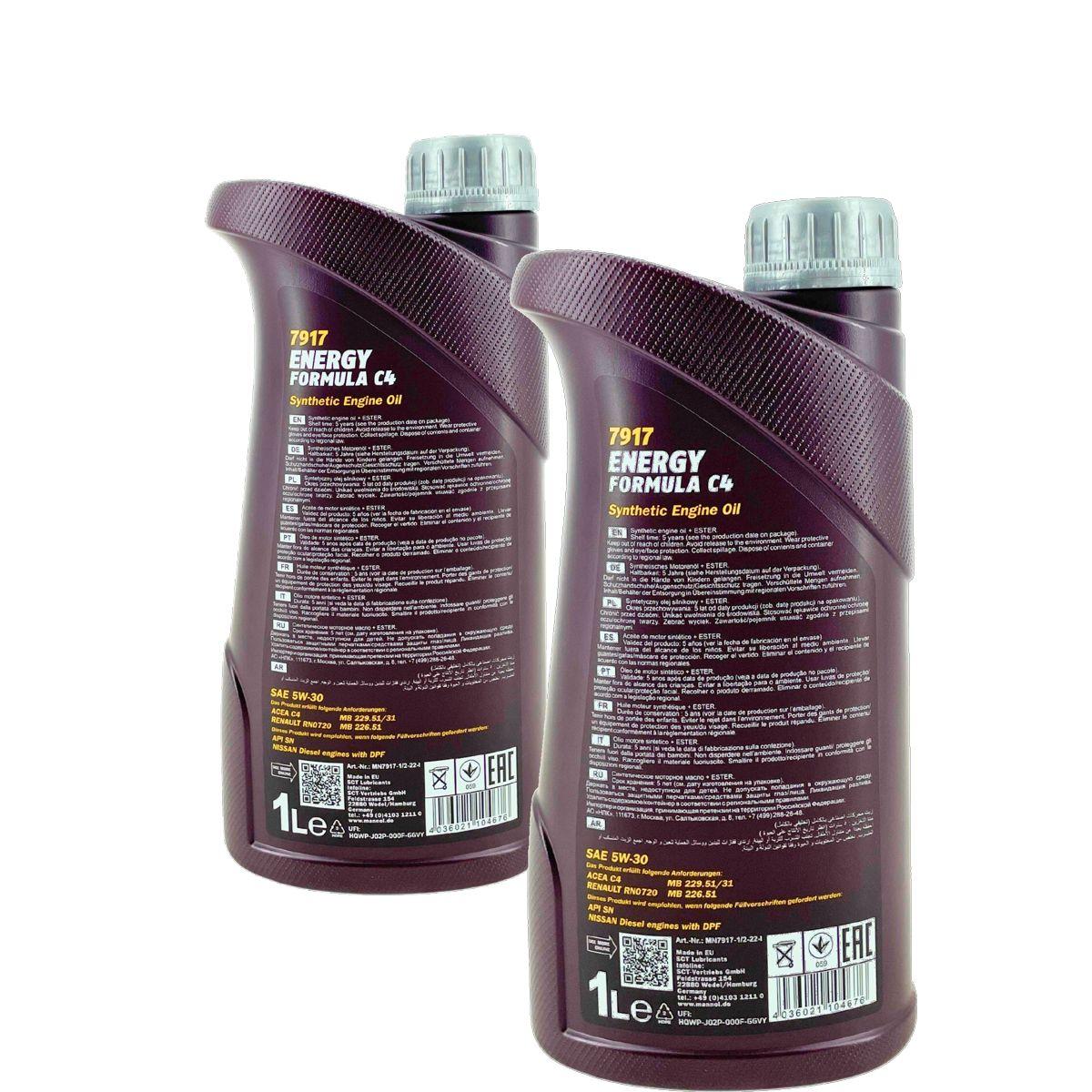 Mannol Energy Formula C4 5W-30 2x1 Liter