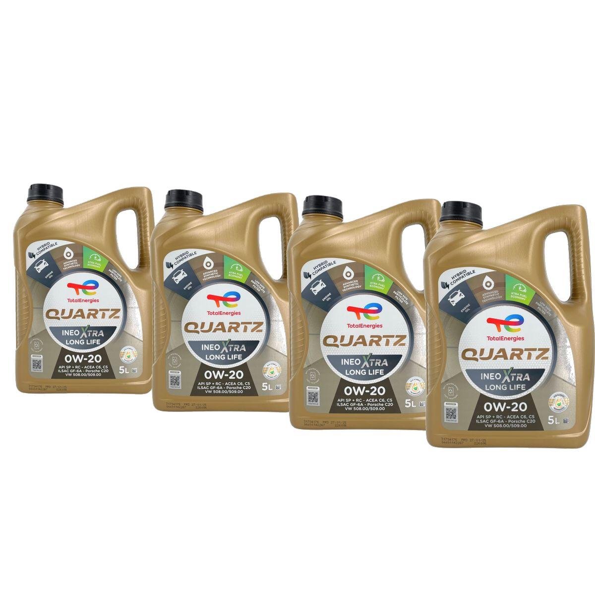 Total Quartz Ineo Xtra Longlife 0W-20 4x5 Liter